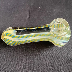Small Hand-Blown Glass Pipe - Picture 1 of 6