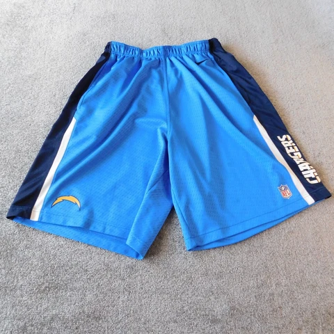 LA Chargers Football Basketball Shorts Mens Extra Large Blue Nike Dri-Fit NFL Cover