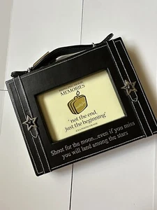 Graduation Picture Frame 4x6 Suitcase Seize The Day Gift Celebrate Shoot 4 Moon - Picture 1 of 10