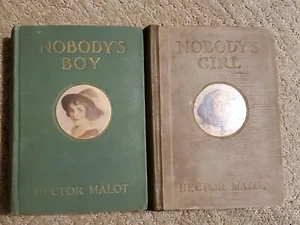 Nobody's Boy And Nobody's Girl Hector Malot 1916 1922 First Editions - Picture 1 of 21
