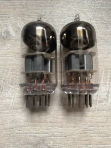 RARE! 6N23P Reflector Silver Shield New MATCHED PAIR 1974 YEAR analog E88CC/6922 - Picture 1 of 8