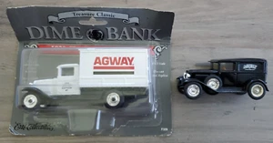 2 Treasure Classic Ertl Dime Bank Agway 1930 panel Chevy y camión de reparto - Imagen 1 de 12