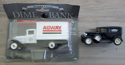 2 Treasure Classic Ertl Dime Bank Agway 1930 Chevy painel e caminhão de entrega - Imagem 1 de 4