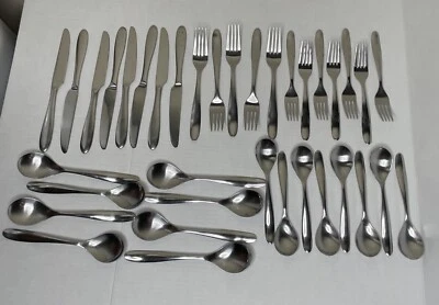 Pfaltzgraff Stainless Flatware Set Of 36 Pieces Service For 5 + Lots Of Extras - Image 1 of 4