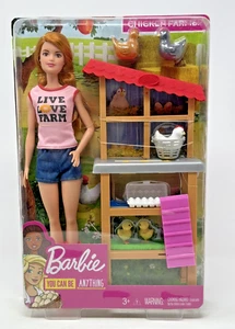 Barbie Mattel You Can Be Anything Chicken Farmer Juego - Paquete dañado - Imagen 1 de 12