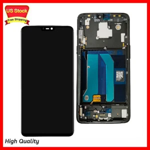 Replace For OnePlus 6 A6000 A6003 OLED LCD Display Touch Screen Digitizer+Frame - Picture 1 of 6