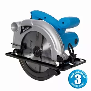 HEAVY DUTY SILVERLINE 1200W 230V TCT CIRCULAR SAW 185MM 3YR WARRANTY 845135 - Picture 1 of 4