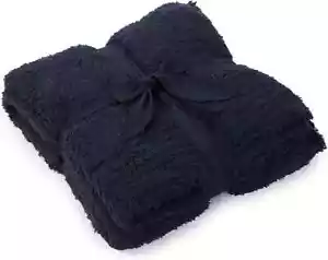 Barefoot Dreams CozyChic Lite Ribbed Throw 54"X72" | Color : Indigo - Picture 1 of 5