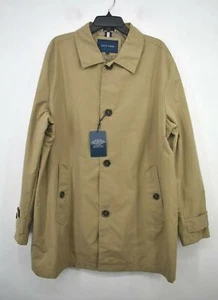 Cole Haan Herren hellbraun Langarm gespreizter Kragen Leistentaschen Knopfleiste Jacke XL - Bild 1 von 9