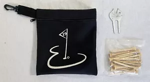 19th Hole Zipper Valuables/Accessories Pouch with Tees + Divot/Cleat Tool EUC - Picture 1 of 3