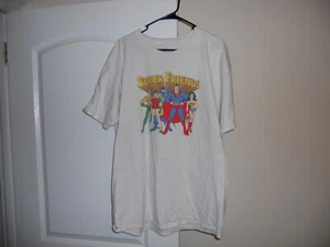 Super Friends T-Shirt XTRA LARGE XL Graphitti DC Hanes Justice League - Picture 1 of 5