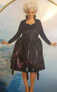Ursula Halloween Costume & Necklace Women Little Mermaid Size M 8/10 MSRP $40 - Picture 1 of 7