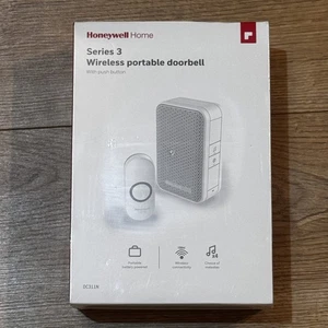 Honeywell Wireless Doorbell Series 3 150m 4 Tunes 80dB White DC311N Sealed  - Picture 1 of 5
