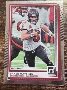 Donruss Football Baker Mayfield 2025/199 Silver Press Proof SP - Imagen 1 de 3