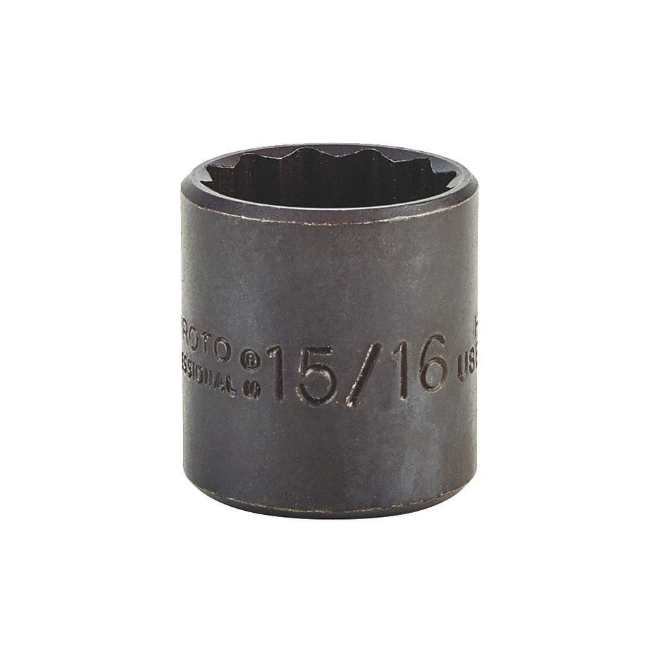 PROTO J5230B Socket, Steel, Blk Oxd, 15/16 in 5C607 - Image 1 of 1