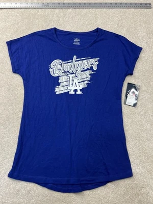 Camisa de los Dodgers de Los Ángeles Mujer XL MLB Béisbol Dolman Manga Corta Metálica Foto 1 de 4