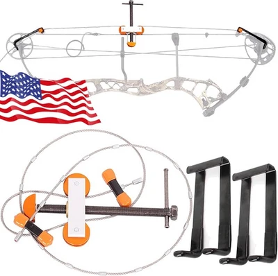 Universal Compound Bow Press Quad Limb Bracket String Changer Archery Tool - Image 1 of 4