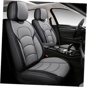 Full Coverage Car Seat Covers Universal Fit for Cars SUVs Pick Full Set Grey - Picture 1 of 7