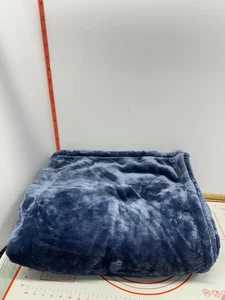 Better Homes & Gardens Velvet Plush Throw Blanket, Washed Indigo, 50 x 60 Throw - Picture 1 of 4
