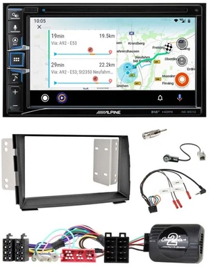 Alpine Bluetooth TMC USB DAB 2DIN Lenkrad Navigation für Kia Venga 2010-2019 - Bild 1 von 4