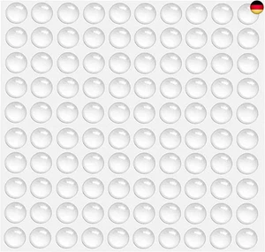 Gummipuffer, 100 Stück Gummifüße Selbstklebend Türpuffer Transparent Ans - Bild 1 von 6