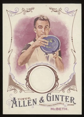 2016 Topps Allen & Ginter Relics B Paul McBeth #FSRB-PM Rookie Disc Golf Champ - Image 1 of 2