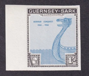 Channel Islands Guernsey SARK Commodore local Norman Conquest IMPERF UM - Picture 1 of 1