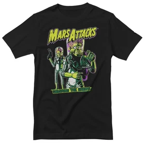 T-Shirt Ufficialmente Licenziato Mars Attacks - Schiacciare Il Nemico - Picture 1 of 2