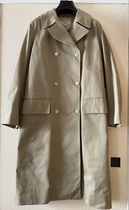 Gabardina larga de algodón STUDIO NICHOLSON beige hecha en Portugal - Imagen 1 de 24