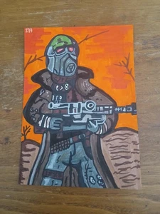 Zeichnung Fallout New Vegas NCR RANGER Veteran Videospiel Horror Sniper Kunst 5 mal 7 - Bild 1 von 1