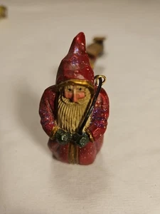 Schifferl Pam Santa pulling train figurine Christmas Midwest of Cannon Falls - Picture 1 of 9