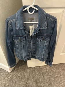 Kut From The Kloth Women’s Jean Jacket Brand New With Tags Size Large - Picture 1 of 7
