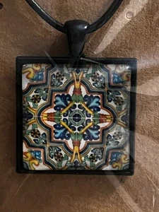 Nuevo Colgante Hecho a Mano Portugués Portugal Diseño Azulejo - Imagen 1 de 4