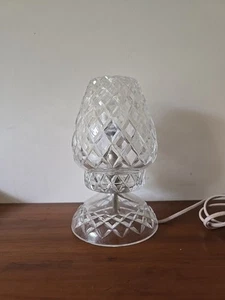 Vintage ART DECO Crystal Glass MUSHROOM LAMP Light - Picture 1 of 12