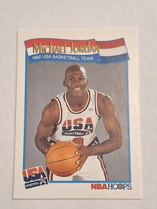 1991 MICHAEL JORDAN NBA HOOPS TEAM USA DREAM CARD #579 CHICAGO BULLS TAR HEELS - Picture 1 of 3