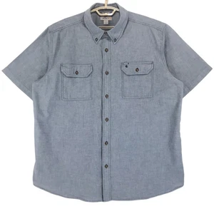 Camisa Carhartt Para Hombre 2XL Calce Relajado Azul Algodón Abotonada Manga Corta Informal - Imagen 1 de 7