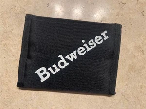 Billetera triple de nailon para hombre Budweiser NEGRA, 100% poliéster billetera perfecta - Imagen 1 de 4