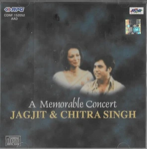 JAGJIT SINGH & CHITRA SINGH - A MEMORABLE CONCERT   - BRAND NEW CD - Picture 1 of 2