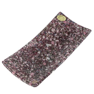 Murano Glass Plate Purple Rectangle Millefiori Murrina Venice 20cm x 12cm - Picture 1 of 6