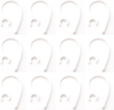 New 12 White Ear Hook for Samsung HM6000 HM1900 HM 3000 HM1600 Bluetooth Headset - Image 1 of 3