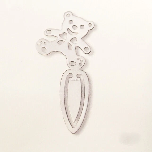 Segnalibro Argento Bambini Gingilli Orsetto - Immagine 1 di 1