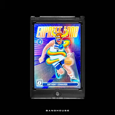 1/1 ANTHONY EDWARDS 💎 PÚRPURA PRIZM SSP 💎 NUEVO PENINI: UNO DE UN ARTE Foto 1 de 4