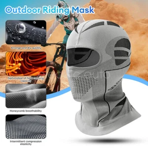 Men & Women Headwear Balaclava Ski Mask Summer Cooling Neck Gaiter for Riding - Picture 1 of 24