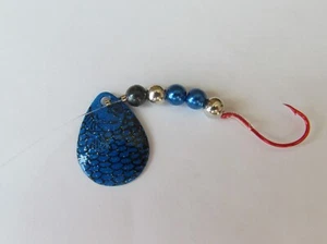 5 Spinner Rigs Size 3 Colorado Blades 1 Hook Blue Scalefish - Picture 1 of 1