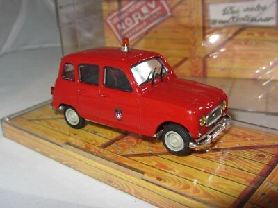 RENAULT R.4 L - pompiers / fire brigade - 1963 - NOREV - old model - Immagine 1 di 4