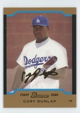 2004 Bowman Chrome Draft Picks Gold Cory Dunlap Baseball Card #BDP38