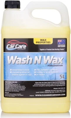 Premium Car Wash & Wax Liquid 5L – pH Neutral – Shine & UV Protection – Clean Me - image 1 of 4