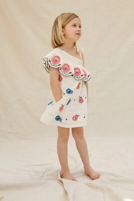 Nuevo Vestido Floral Anthropologie Plenty by Tracy Reese Bordado Niños Talla 5/6 Foto 1 de 4