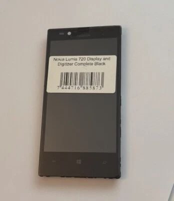 Bildschirm LCD Display Nokia Lumia 720 Touch Screen Händler Mit Rahmen Komplett - Bild 1 von 2