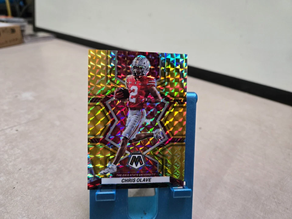 2023 Mosaic Draft 01/10 Gold Chris Olave #71 - Image 1 of 2